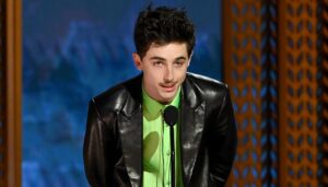 Timothée Chalamet Wins SAG Award and Shares His Ambition to Be One of the Greatest